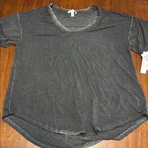 Nordstrom Dark Gray Relaxed Short Sleeve Tee